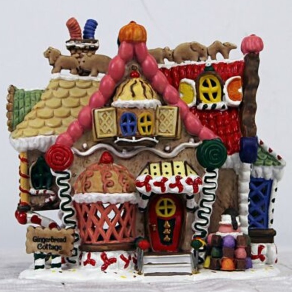 Lemax Holiday 2002 Sugar Spice Gingerbread Cottage Poshmark